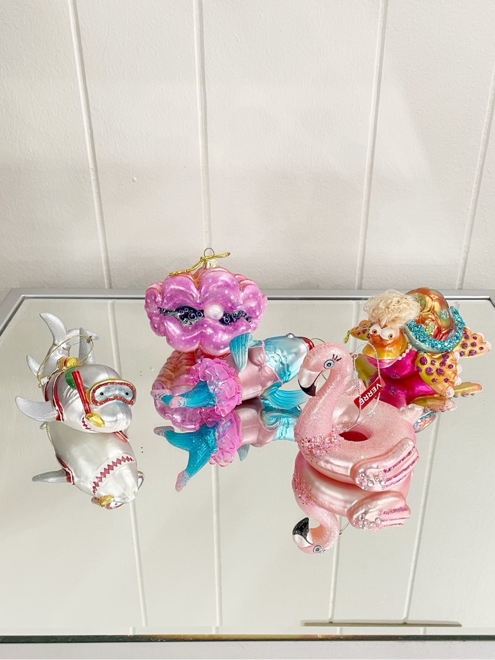 Whimsical Glass Sea Creature Ornaments